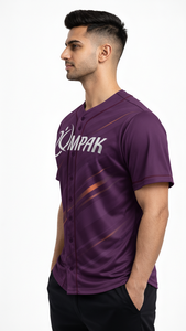 Maillot de baseball premium pour hommes, coupe moderne, tissu respirant et impression par sublimation intégrale. - Product Image 3