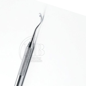 Curettes chirurgicales dentaires manuelles en acier inoxydable, réutilisables, avec poignée ergonomique, instruments de nettoyage parodontal de précision pour soins bucco-dentaires - Product Image 5