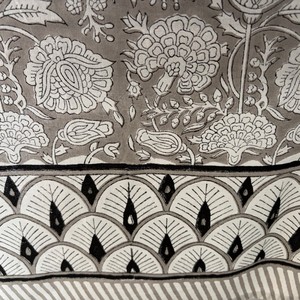 Indian Hand Block Printed Cotton <b>Tablecloth</b> | 100% Natural Solid Pattern Eco-Friendly Waterproof Wedding Dining Cover - Product Image 3