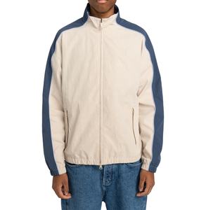 Nouvelle veste coupe-vent légère et chaude à la mode pour hommes avec fermeture éclair à motif solide pour la saison d'automne - Product Image 3