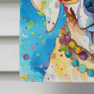 Bandera de Casa Grande Hippie Dawg, poste de manga de porche Multicolor, pancarta decorativa para patio, ilustraciones para colgar en la pared, poliéster, calidad premium - Product Image 4