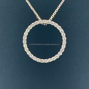 Pendentif coeur en diamant cultivé en laboratoire en or 14 carats pour femmes à la mode 18K IGI/GIA certifié fiançailles mariage mode pendentifs breloques - Product Image 5