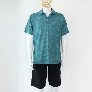 เสื้อกอล์ฟและตกปลาผ้าคุณภาพสูงสำหรับผู้ชาย ระบายอากาศได้ดี ทนทาน เย็นสบาย แบบซับลิเมชั่น  รับผลิตตามสั่ง ราคาส่งถูก - Product Image 1