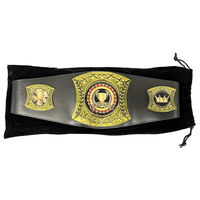Ceinture de championnat en cuir de 51 pouces avec sangle respirante et durable pour l'entraînement de MMA et de boxe, option de logo personnalisé