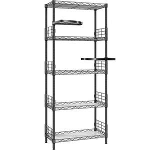 Nouvelle Arrivée Étagère de Rangement Métallique à 5 Niveaux avec 2 Étagères Rotatives pour Garage, Pièces Détachées, Présentoir de Supermarché et Épicerie - Product Image 2