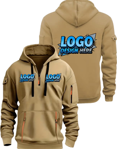 Customizable Front Logo Hoodie 100% Cotton Fleece 370g Unisex Regular Fit Casual Autumn Wear Heat Transfer Printed Knitted - Product Image 1