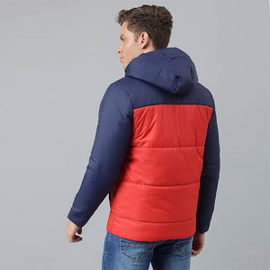 Solid Color Polyester Casual Winter Warm Regular Fit Best Zipper Closure <b>Men</b> Puffer Jackets Wholesale <b>Men's</b> Puffer Jackets - Product Image 2