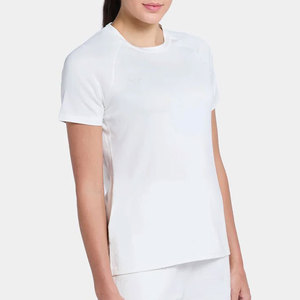 Camiseta Deportiva de Manga Raglán para Mujer, Diseño Nuevo, 100% Poliéster, Cuello Redondo, Corte Largo, Diseño con Aberturas Laterales - Product Image 6
