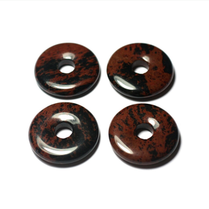 Donuts en cristal naturel : Obsidienne acajou, pierre précieuse, pierre de guérison Reiki, Agate - Product Image 4