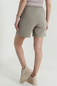 Ever Glow Lightweight Breathable Fur Trim <b>Bow</b> Flowers Tassel Women's Shorts Elastic Waistband Side-seam Pockets Eco-Friendly - Product Image 6