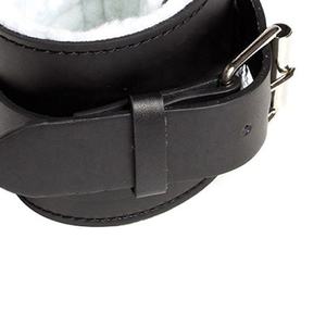 ขอแนะนำสายรัดข้อเท้าสำหรับยิมสีดำเบาะหนังอุปกรณ์ออกกำลังกายยิมฟิตเนสใหม่สายรัดข้อเท้าหนัง - Product Image 5