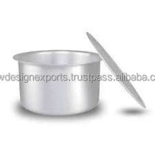 Classic Pure Aluminum Patila with Metal Lid (Silver) 10L <b>Induction</b> Base Eco-Friendly Polished Interior <b>Cookware</b> <b>Set</b> - Product Image 3