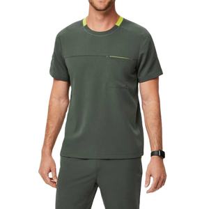 2025 uniformes médicos de Jogger personalizados para hombres, uniforme de enfermera de hospital masculino de moda con bolsillos, juegos médicos de Spandex - Product Image 1