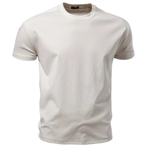 Customized Men's T-Shirt Crew Neck Short Sleeve <b>Tee</b> Clean <b>White</b> Summer Casual Sportswear - Product Image 4