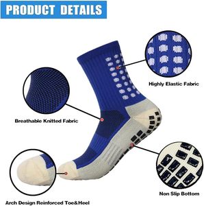 2 Set Anti-Slip <b>Grip</b> Soccer <b>Socks</b> with Shin Guard Sleeves, Sports Athletic <b>Socks</b> for Men Women - Product Image 5