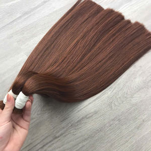 Factory Price 100% Raw Virgin Vietnamese Human Bulk <b>Hair</b> Bone Straight Brown Natural <b>Color</b> Super Double Drawn <b>Hair</b> Extensions - Product Image 5