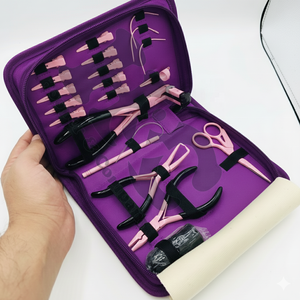 Wholesale Hair kit Professional Hair Extension <b>Pliers</b> Kit-Surgical Grade Stainless Steel Waterproof Tool <b>Set</b> for Commercial Use - Product Image 2