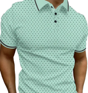 Polo de Lujo para Hombre, Corte Slim, 100% Algodón, Secado Rápido, Bordado, Manga Corta, Estilo Uniforme para Golf - Product Image 1