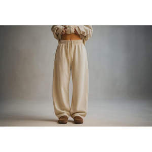 Men's <b>Black</b> Harem <b>Pants</b> Elastic Waist Drawstring Casual Loose Fit Midweight Knitted Cotton Sweatpants Autumn Style - Product Image 6