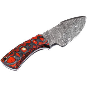 Cuchillo Artesanal de Acero de Damasco con Hoja de Punta Caída y Mango de Micarta para Caza, Cuchillos de Hoja Afilada en Venta - Product Image 1