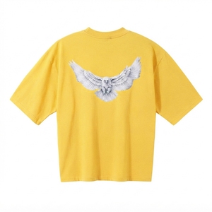 เสื้อยืดสตรีทแวร์ผู้ชายผ้าฝ้ายทรงปกติ ระบายอากาศ แห้งเร็ว พิมพ์ลายดิจิทัล รับผลิตเสื้อผ้าแบรนด์ส่วนตัว - Product Image 3