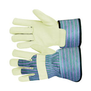 Gants de sécurité en cuir de vachette grainé haute performance, doublure en coton, gants de travail industriels canadiens, résistants à la chaleur - Product Image 2