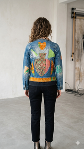 Chaqueta Vaquera para Mujer, Manga Larga, con Parches y Apliques, Estilo Casual, Lavado a la Piedra, para Otoño - Product Image 2