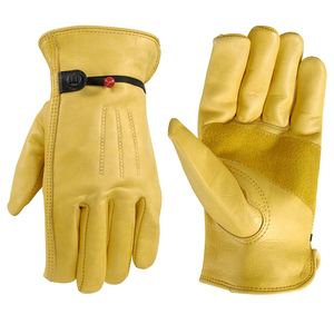 High Quality Cow <b>Split</b> Leather Mechanics Gloves Full Finger Safety Anti Heat Fire Resistant Safety Work Gloves - Product Image 1