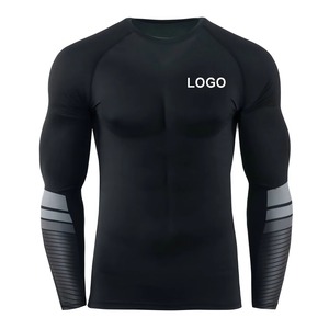 Custom Fitness <b>Compression</b> <b>Shirt</b> Rash Guard Lightweight Polyester Spandex OEM ODM Manufacturer Factory - Product Image 3
