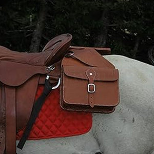 Nuevas Bolsas de Cuero de Alta Calidad para Sillín de Caballo, Teñidas en Color Liso, con Logotipo Personalizado, Servicio OEM Disponible - Product Image 4