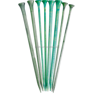 2 PCS/SET Custom High Quality Colorful Single Ended Point Knitting Needle Tool Sweater Needle <b>Needlework</b> Knitting Tools - Product Image 2