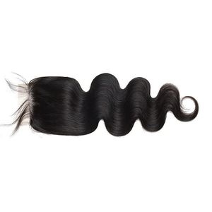Extensions de cheveux humains vierges indiens, closure à ondulations naturelles, pointes pleines, trame nouée à la main, teintables toutes couleurs, provenance d'un seul donneur - Product Image 1
