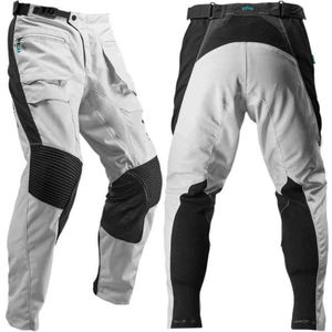 Pantalones de Motocross Negros con Paneles Verdes, Nailon Transpirable, Cierre de Cremallera, Unisex, para Todas las Temporadas - Product Image 5