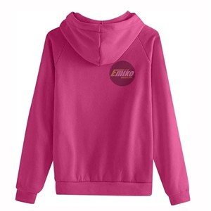 Conjunto Deportivo de Mujer con Capucha Rosa Sólido, Sudadera de Manga Larga y Pantalones Jogger con Cordón, Atuendo Casual de Dos Piezas para Invierno - Product Image 2