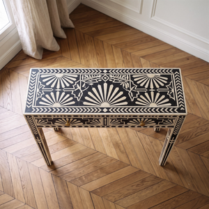 Mesa Consola Moderna Hecha a Mano con Incrustaciones de Hueso, Ecológica, de Vikis Arts, para Dormitorio o Apartamento, Muebles Modernos - Product Image 3