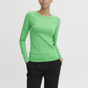 Women's Relaxed Fit Long Sleeve T Shirt Soft Touch Cotton Blend Crew Neck Casual Fashion Top for All Season Wear - Product Image 6