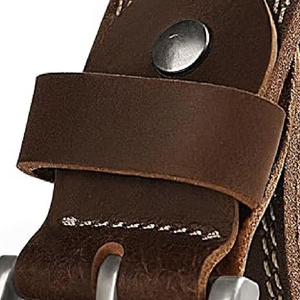 Ceinture décontractée pour homme en cuir véritable OEM, avec boucle en acier, légère et respirante, vente en gros - Product Image 3