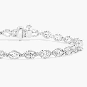Bracelet élégant pour femme en moissanite et diamant, chaîne en argent sterling 925, bijoux tendance hip-hop, cadeau - Product Image 3