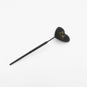 Black Powder Coated Color Heart Shape Eyelash <b>Mirror</b> And Handle Diamond Grip Lash <b>Mirror</b> Customized - Product Image 2