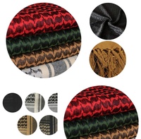 Shemagh, foulard arabe pour la tête et le cou, doux et confortable, Keffiyah, 140cm x 140cm