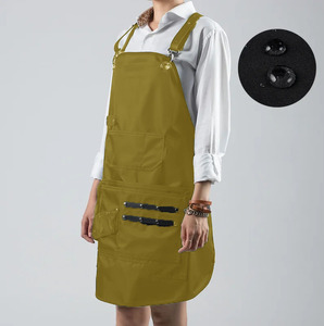 Use Daily Wear Green ColorCleaning Cross Back Heavy Duty high quality Adjustable Working <b>Apron</b> <b>Kitchen</b> - Product Image 1