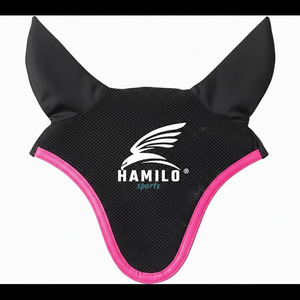 Masque anti-mouches pour chevaux de haute qualité avec protection UV, confortable, respirant, élastique, avec oreilles protégées et couvre-yeux en maille - Product Image 5