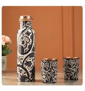 Botella de Agua de Cobre con Diseño de Cono de Helado, Colorida, Divertida, Reutilizable, para la Escuela, Oficina y Viajes - Product Image 6