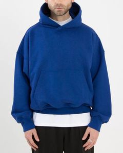 Custom logo Fleece Heavy <b>Black</b> boxy fit Hoodies Oversized Unisex Blank High Quality Thick Cotton Cropped Hoodie <b>Men</b> - Product Image 5