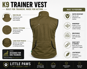 Professional <b>Working</b> Dog Handler Vest with Functional Storage Compartments - Product Image 2
