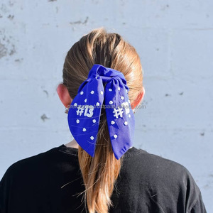 Coletero Elástico Personalizado de Kansas City, Hecho a Mano, Ecológico, con Cuentas y Bordado, para Cola de Caballo, Tamaño Personalizado, para Días de Partido - Product Image 6