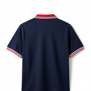 Chemise de golf unisexe en polyester tricoté brodé, extensible dans les 4 sens, anti-plis, motif 3D, manches courtes, 180g, pour designers, vente en gros - Product Image 4