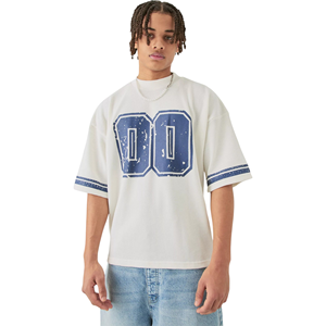 เสื้อยืดโอเวอร์ไซส์ผู้ชายคุณภาพสูง ผ้าฝ้าย 100% แห้งเร็ว ลายกราฟิกดีไซน์แบบทำเก่า พิมพ์ลายตามสั่ง โลโก้แบรนด์ รุ่นใหม่ - Product Image 6