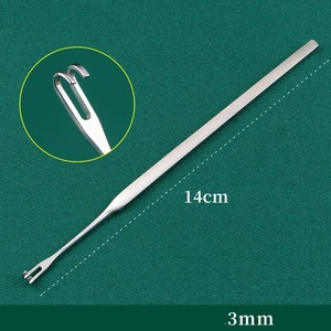1 unidad de instrumento microoftálmico de gancho para bolsas lacrimales, manual, de dos y tres dientes, para levantar párpados - Product Image 6