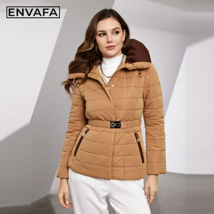 Women <b>Long</b> Winter Duck Down Puffer <b>Coat</b> Waterproof Hooded Belt Trendy Warm Thick Padded Parka Windproof Outdoor Jacket Wholesale - Product Image 4